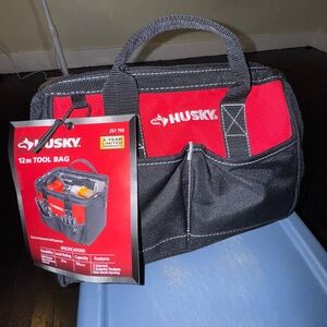 Red and Black 12-Inch Tool Bag